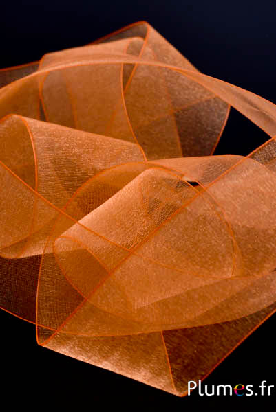 Fiocco Organza - 100 x 4 cm - arancioni 